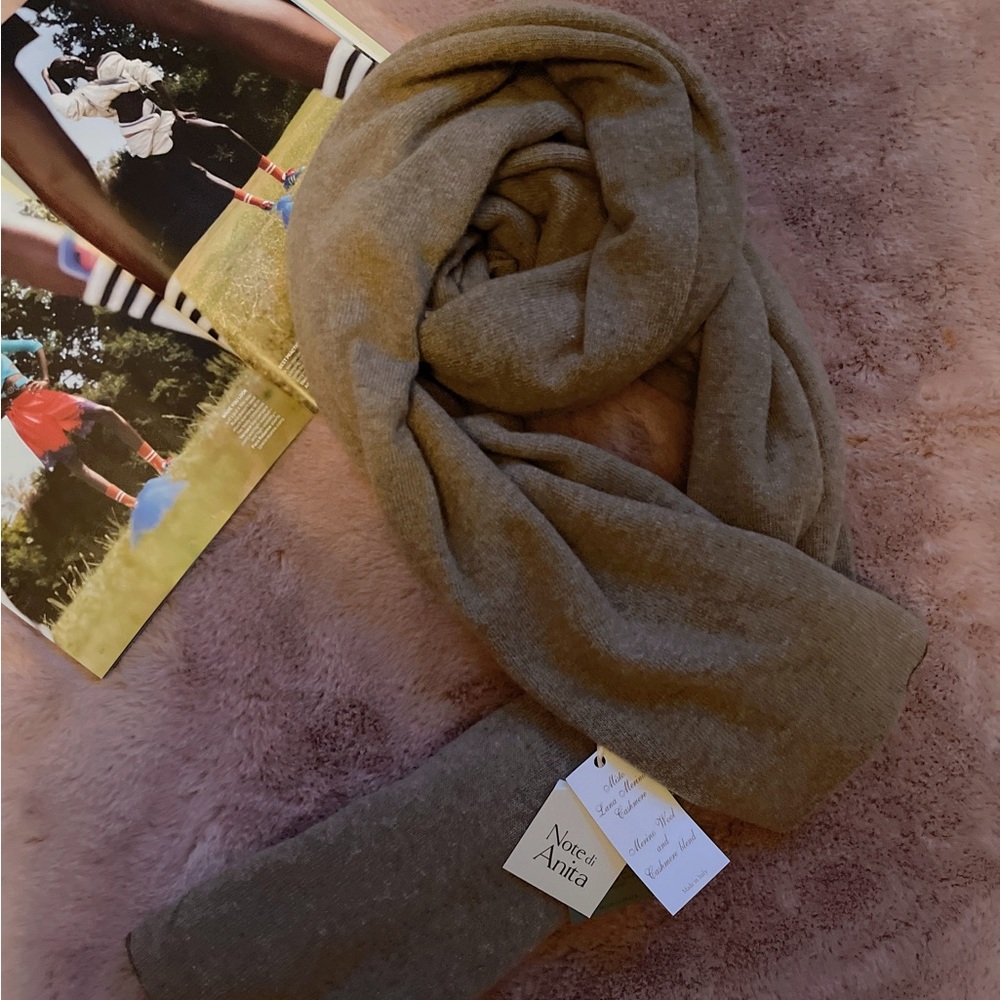 NWT NOTE DI ANITA WOOL/CASHMERE COMFORT WINTER SCARF